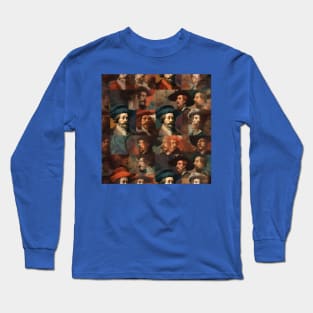 Rembrandt Paintings Mashup Long Sleeve T-Shirt